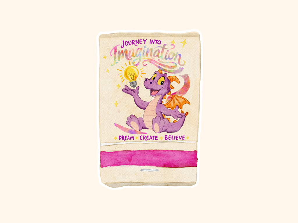 Figment Matchbook Die Cut Sticker