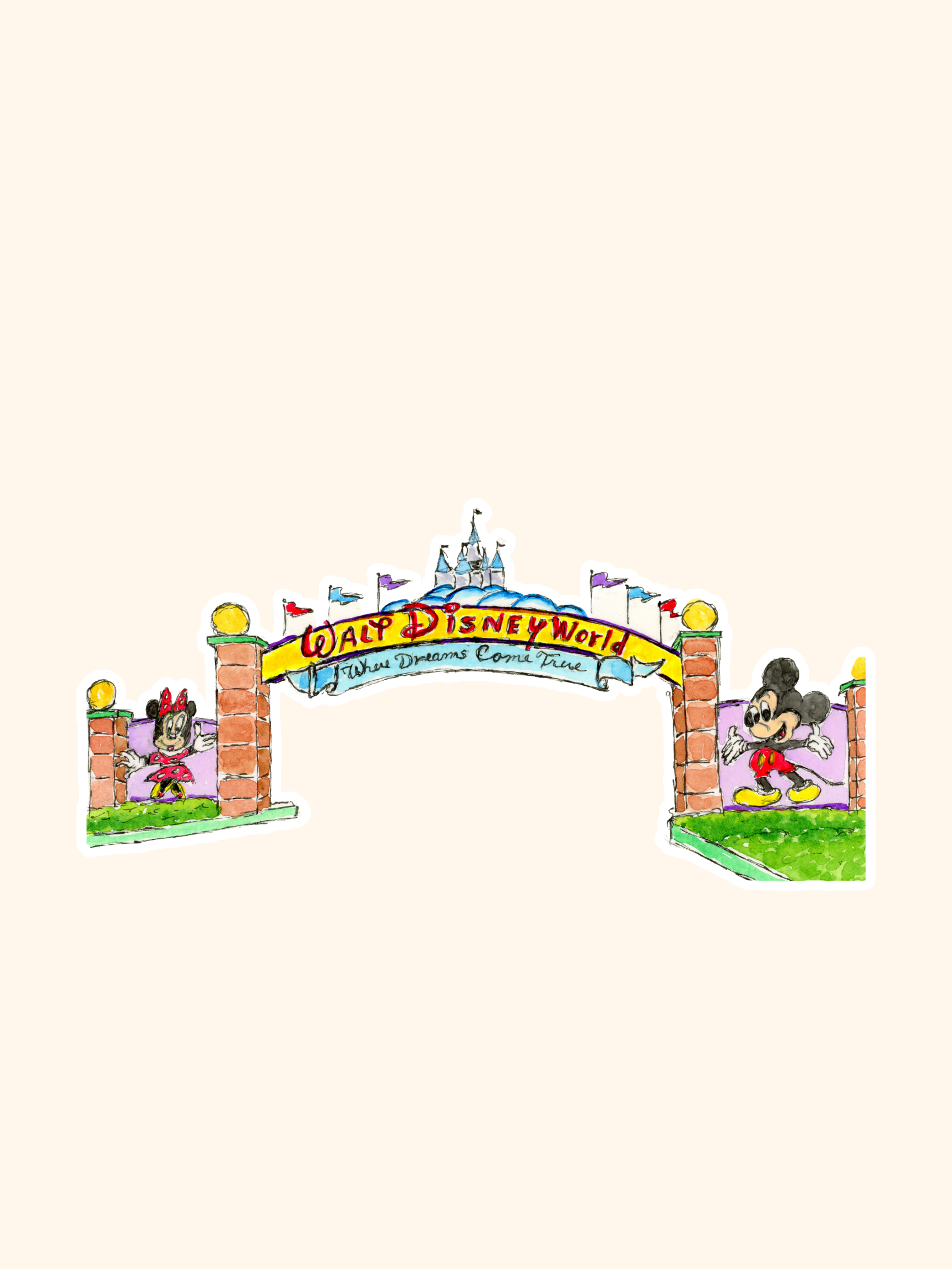 Park Entrance Die Cut Sticker