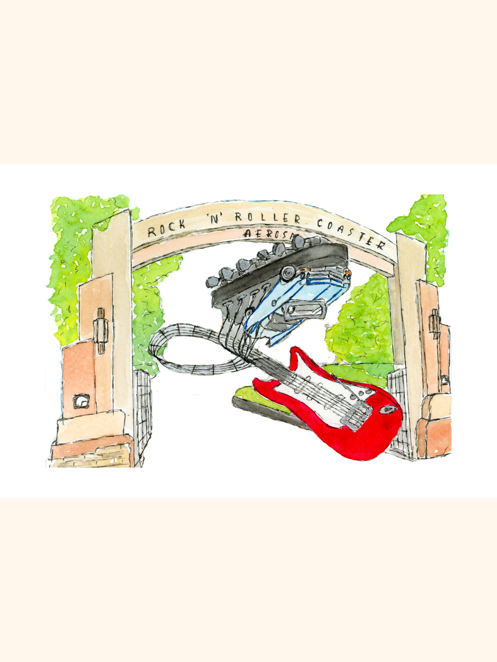Rock ’n’ Roller Coaster Art Print