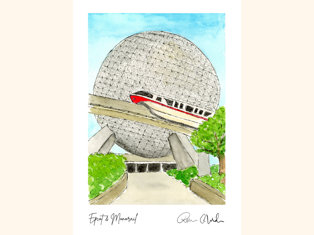 Epcot Mini Art Print