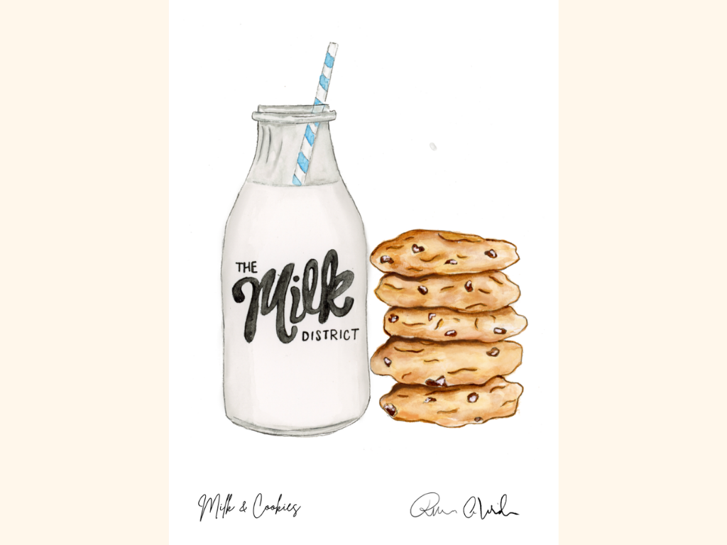 Milk & Cookies – The Milk District Art Print