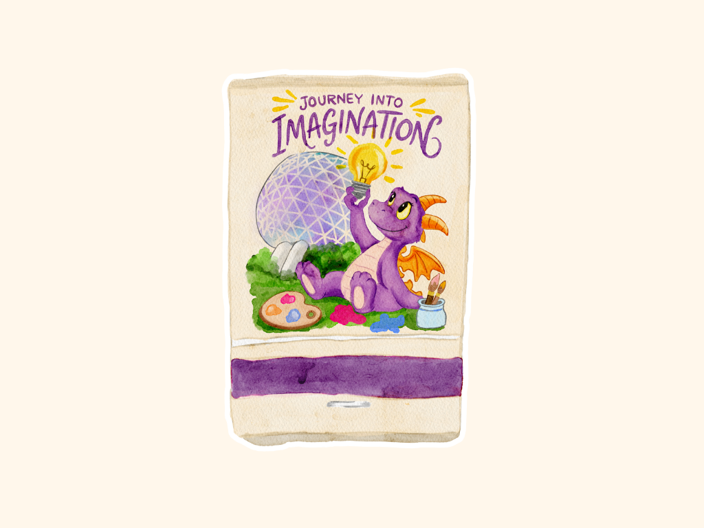 Figment Matchbook Die Cut Sticker