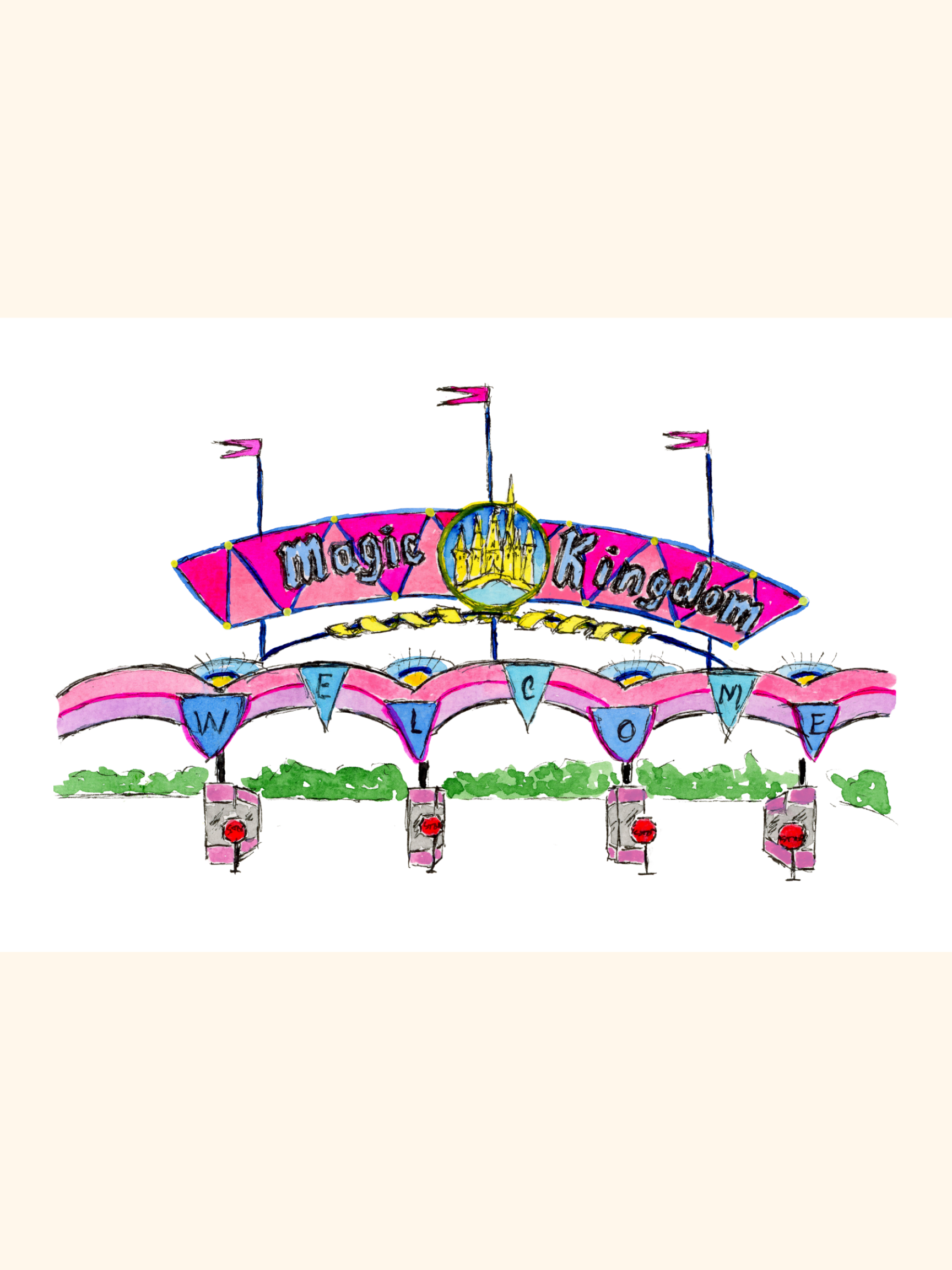 Magic Kingdom Entrance Art Print