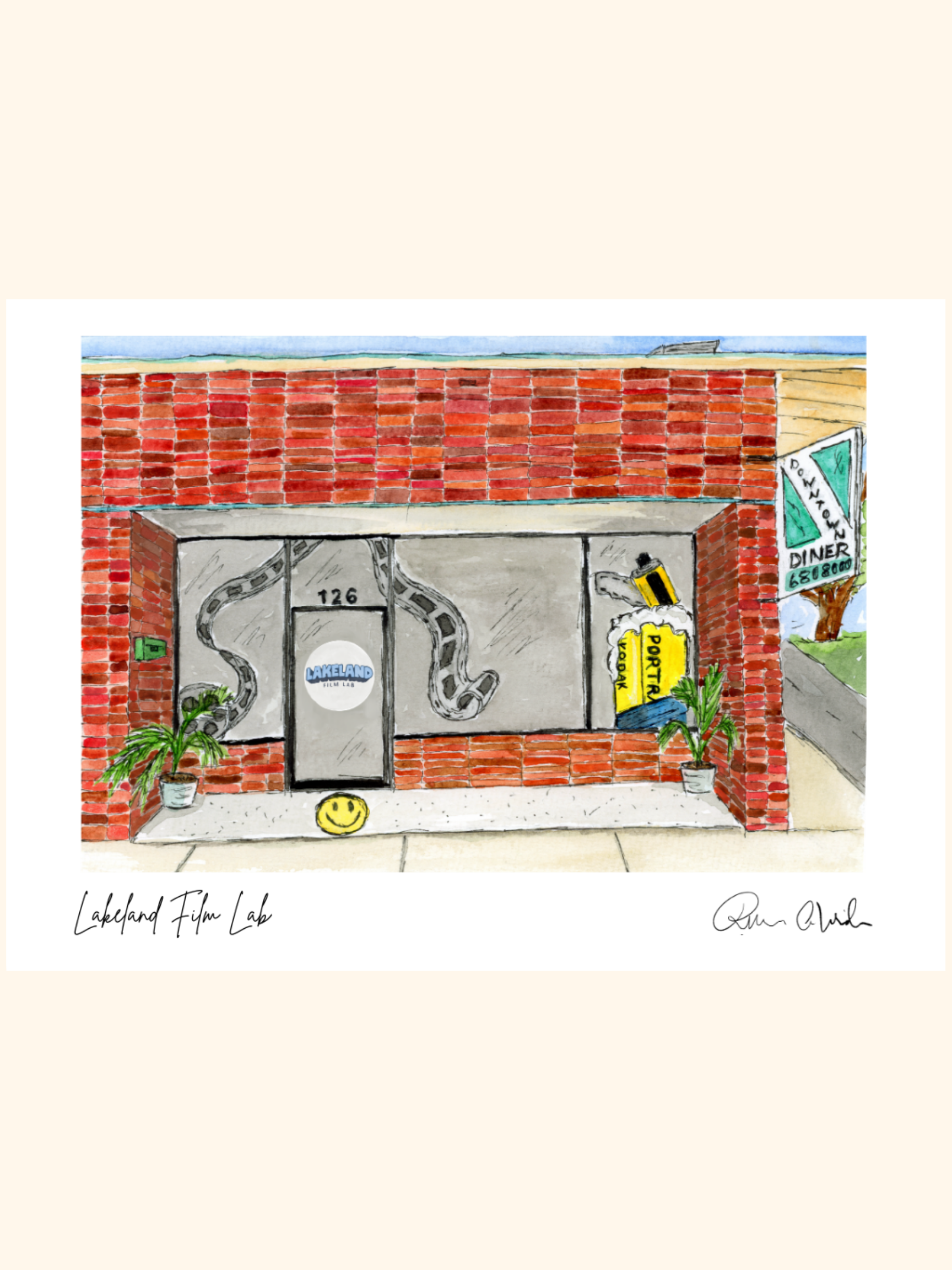 Lakeland Film Lab Art Print