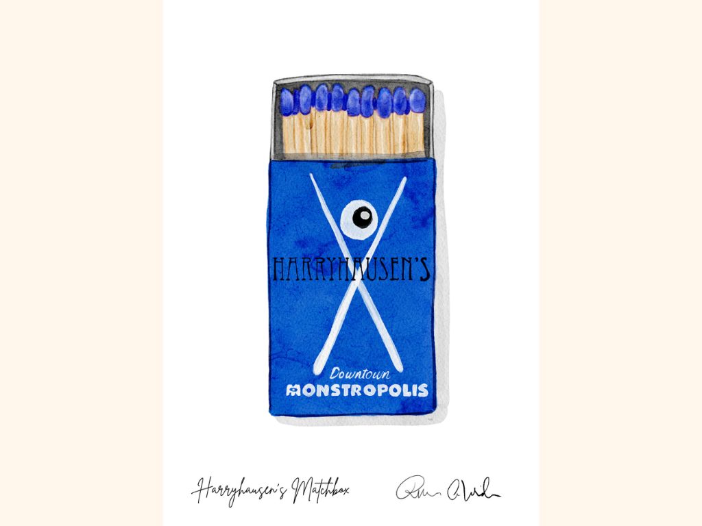 Harryhausen’s Matchbox Mini Art Print