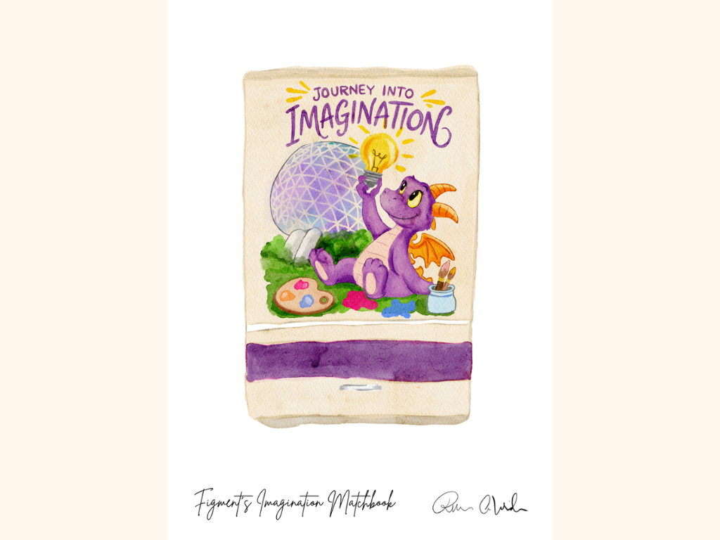 Figment Matchbook Mini Art Print