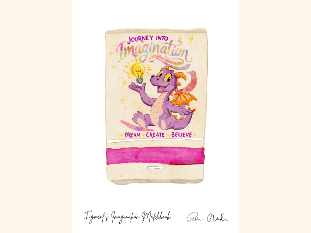 Figment Matchbook Mini Art Print