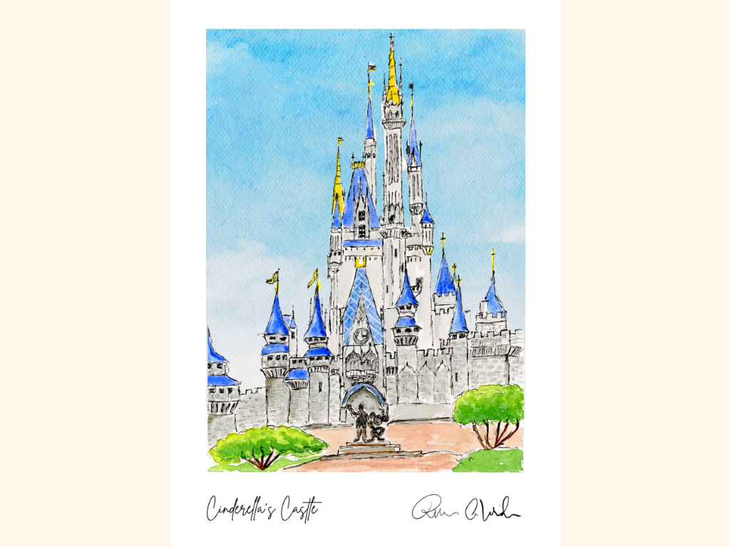 Cinderella’s Castle Mini Art Print