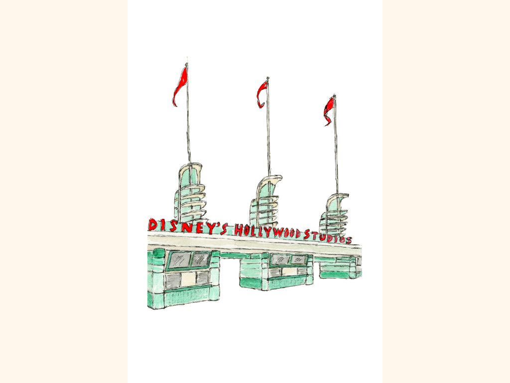 Hollywood Studios Entrance Art Print