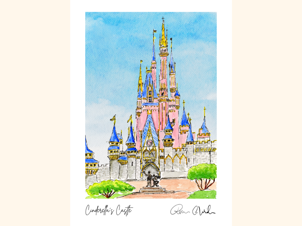 Cinderella’s Castle Mini Art Print