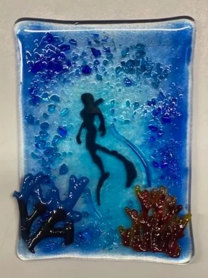 Scuba Diver Silouhettes Night Light