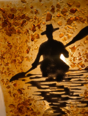 Kayaker Silouhettes Night Light