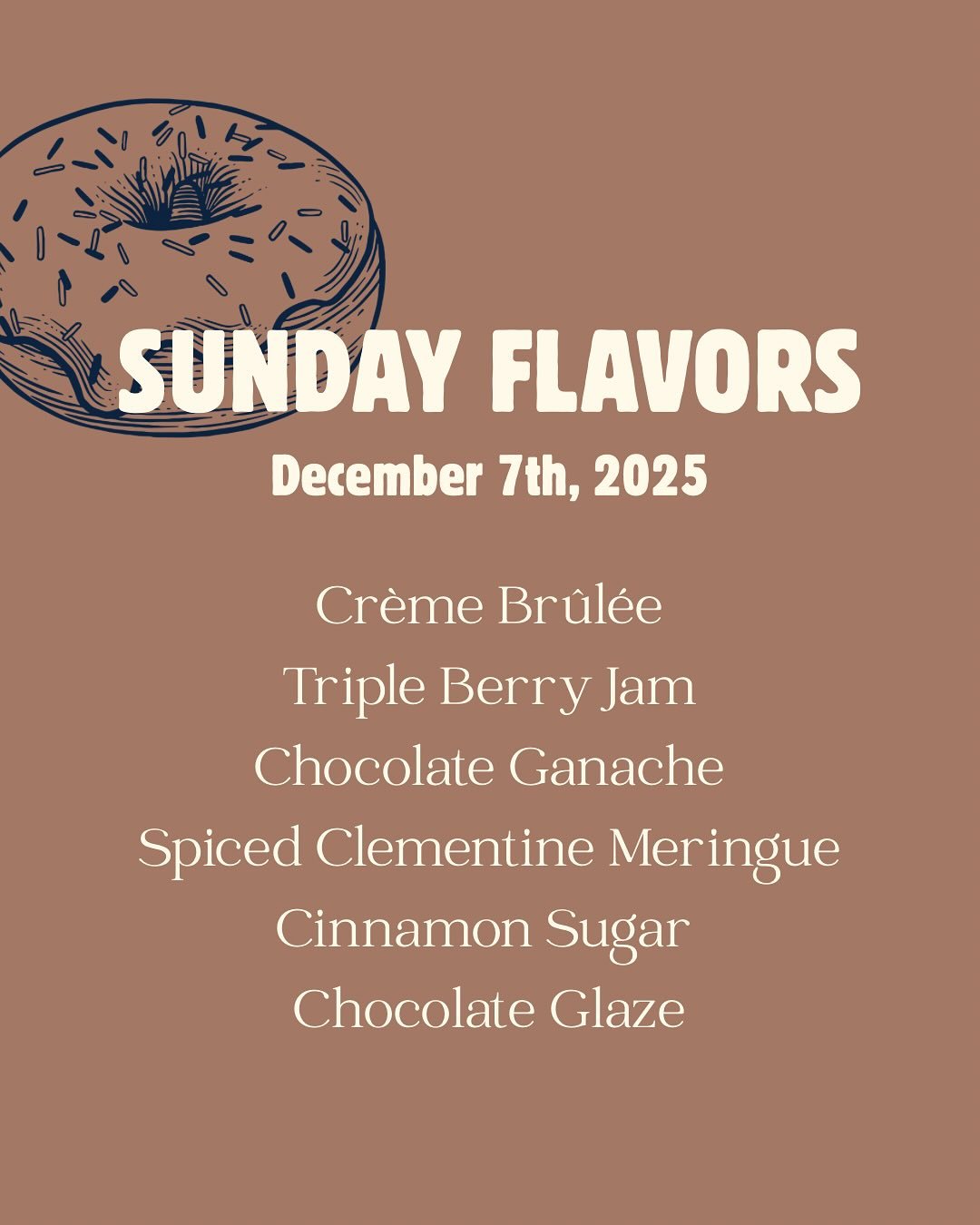 Sunday Doughnut Drop! Order link in bio ☝️