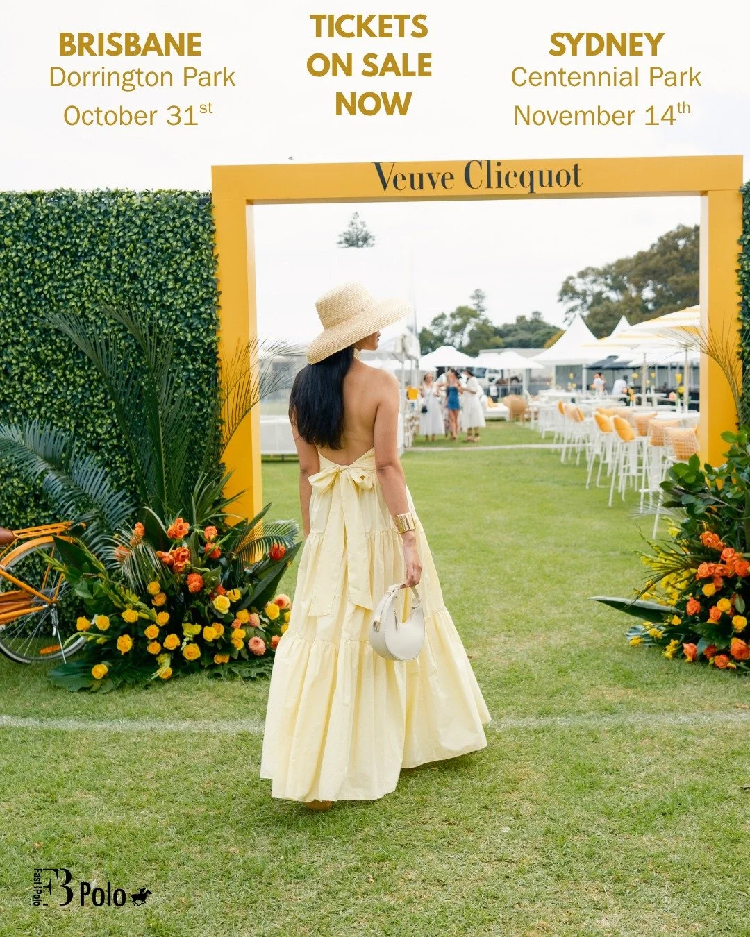 Marquee packages for F3 Polo Sydney and Brisbane are now available.

Secure your place for a day of premium hospitality, world-class polo and unforgettable summer atmosphere.

Limited early release allocations available now!