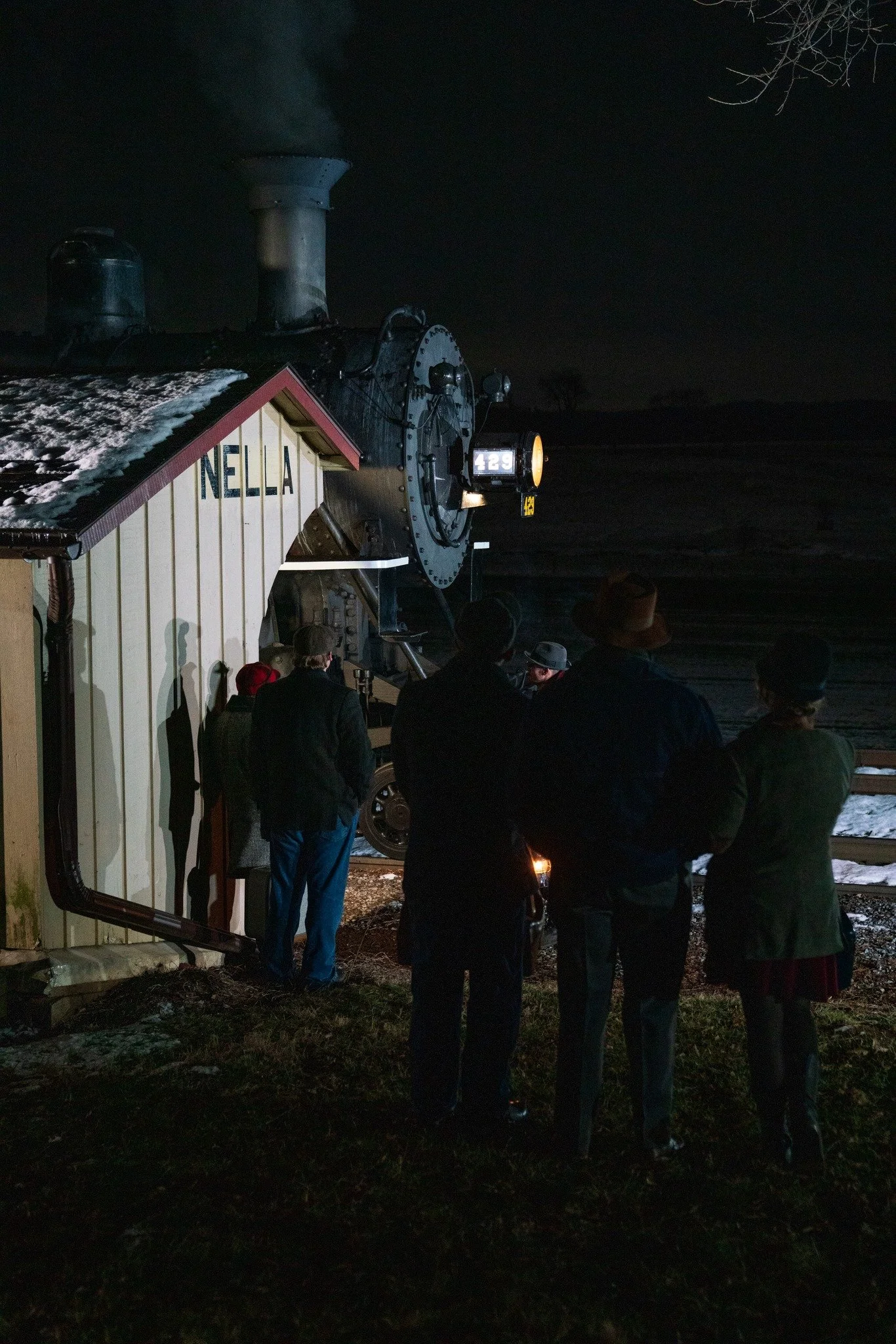 Passengers wait to board Norfolk & Western No. 429's train during a Dynamo Productions photo charter. Jonah Collins photo.