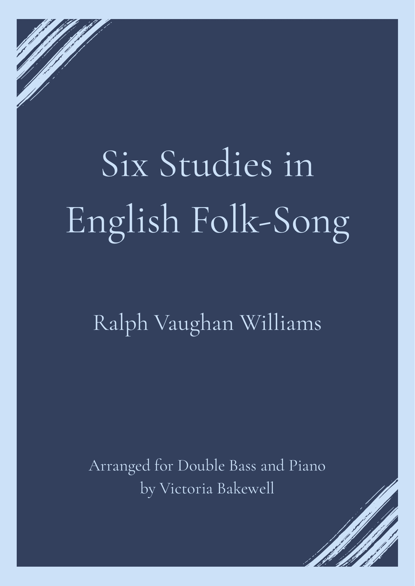 Six Studies in English Folk-Song. Solo Bass