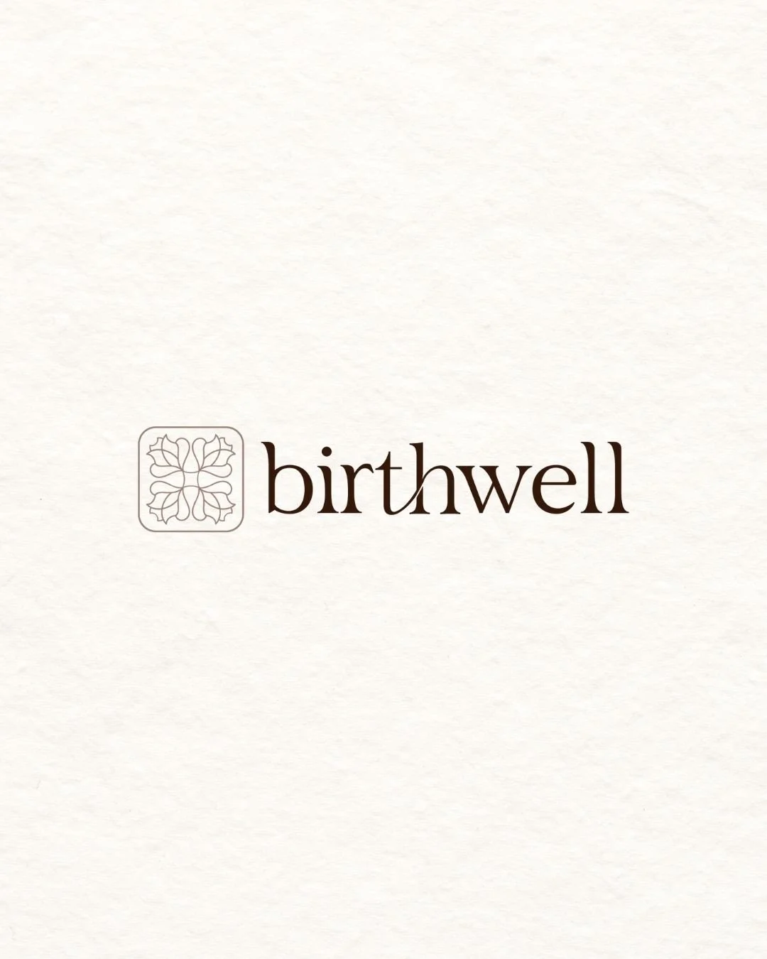 birthwell left aligned logo design