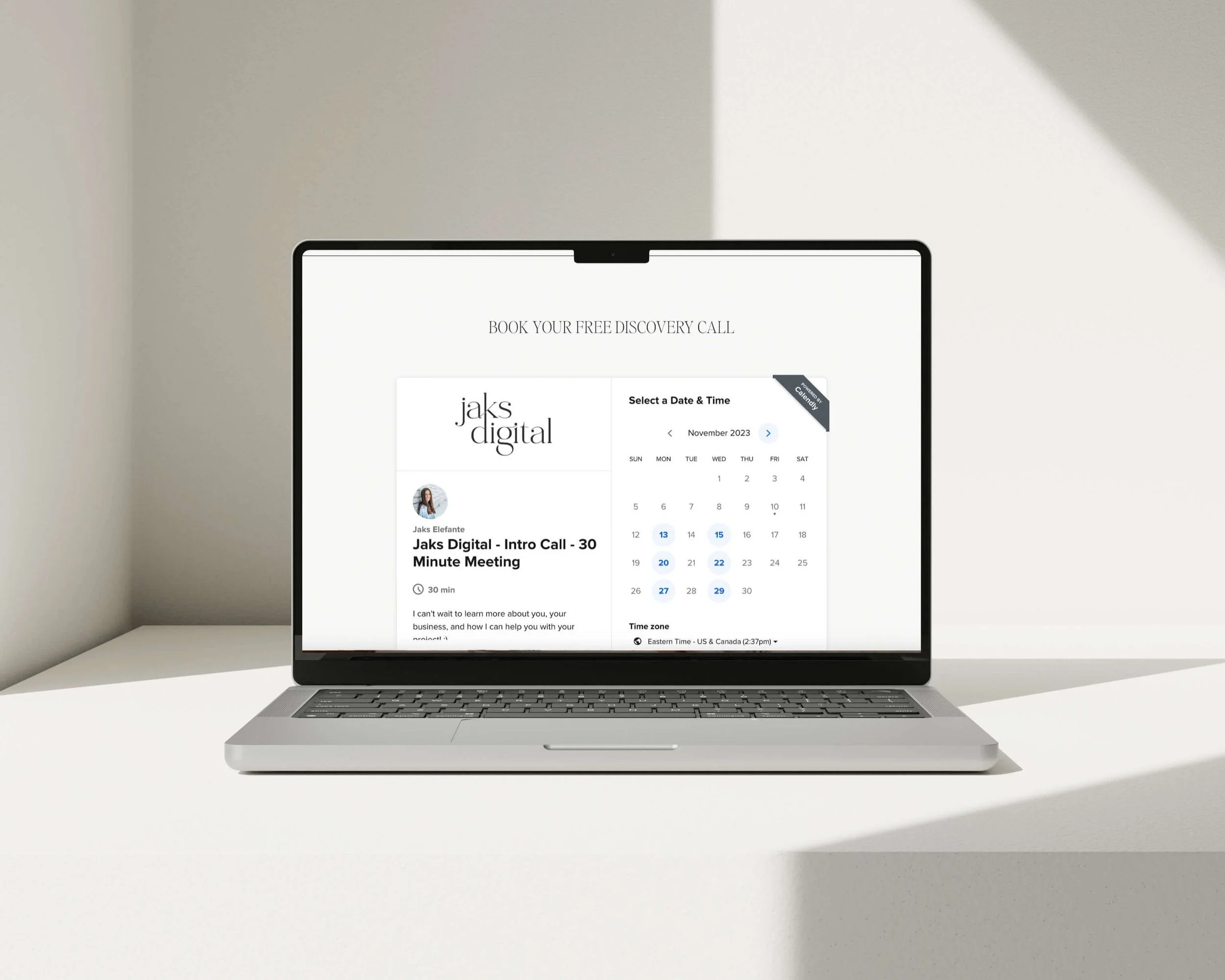 example of calendly scheduling
