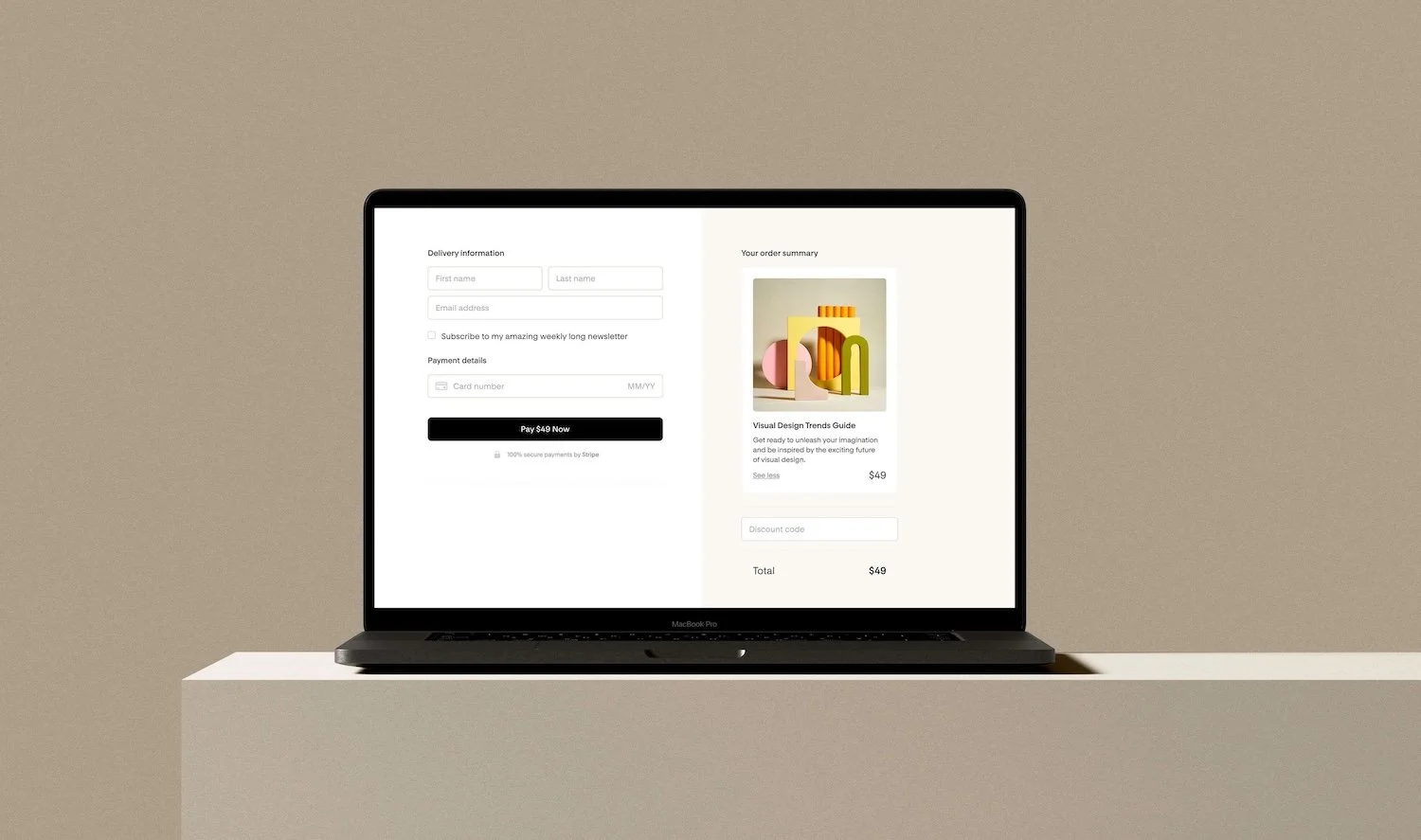 sell products online without a website with flodesk checkout