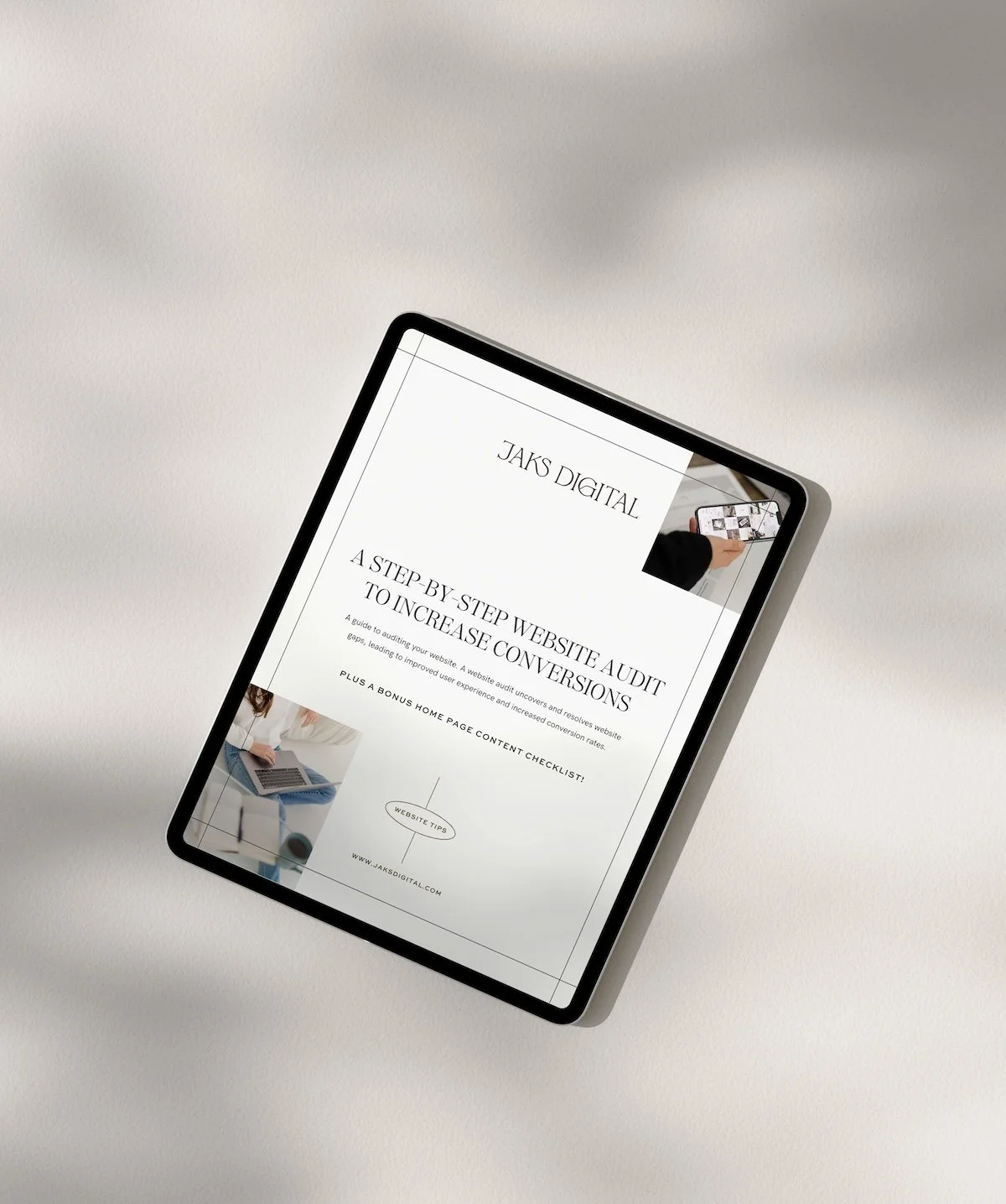 cover page of the free website audit guide