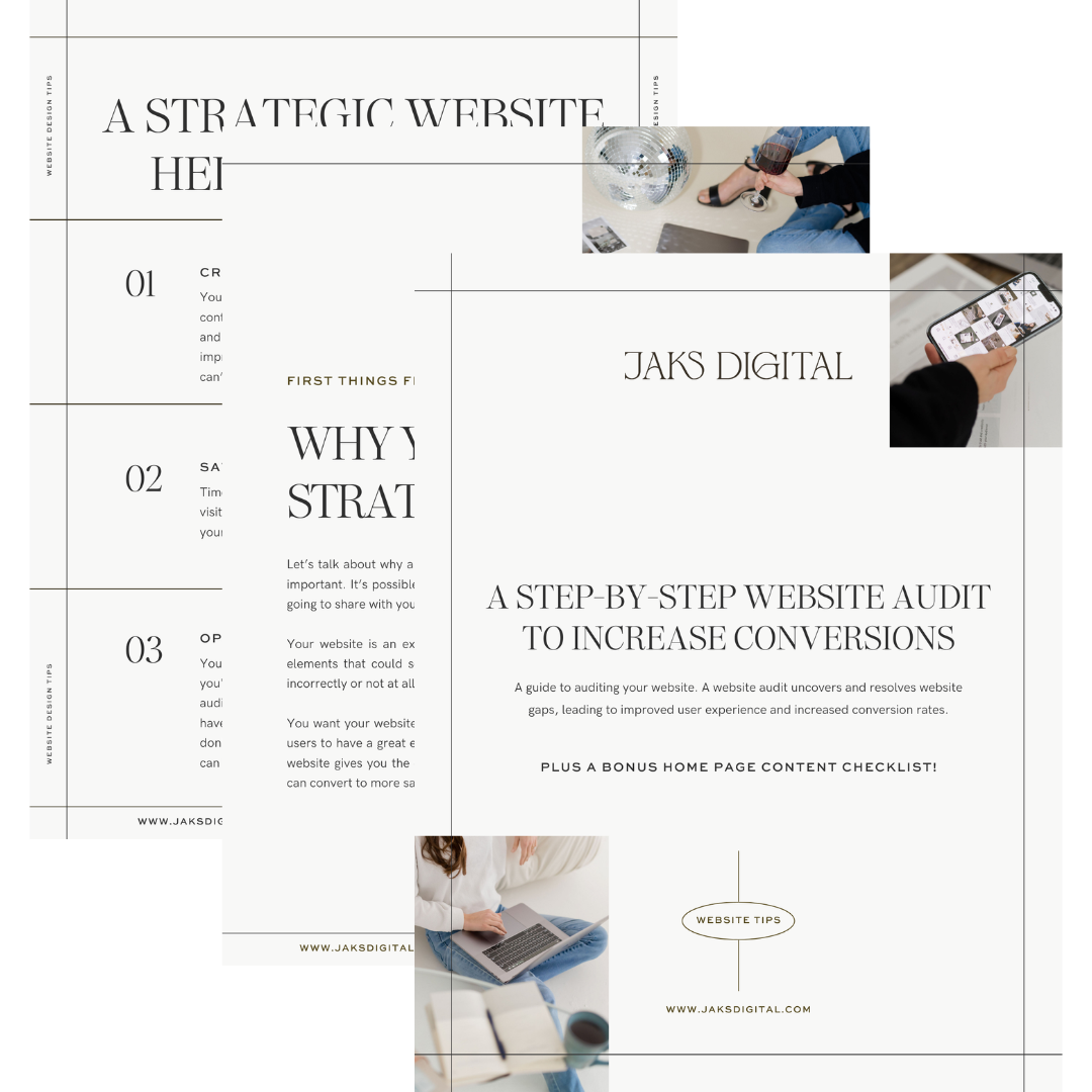 preview of the website audit guide