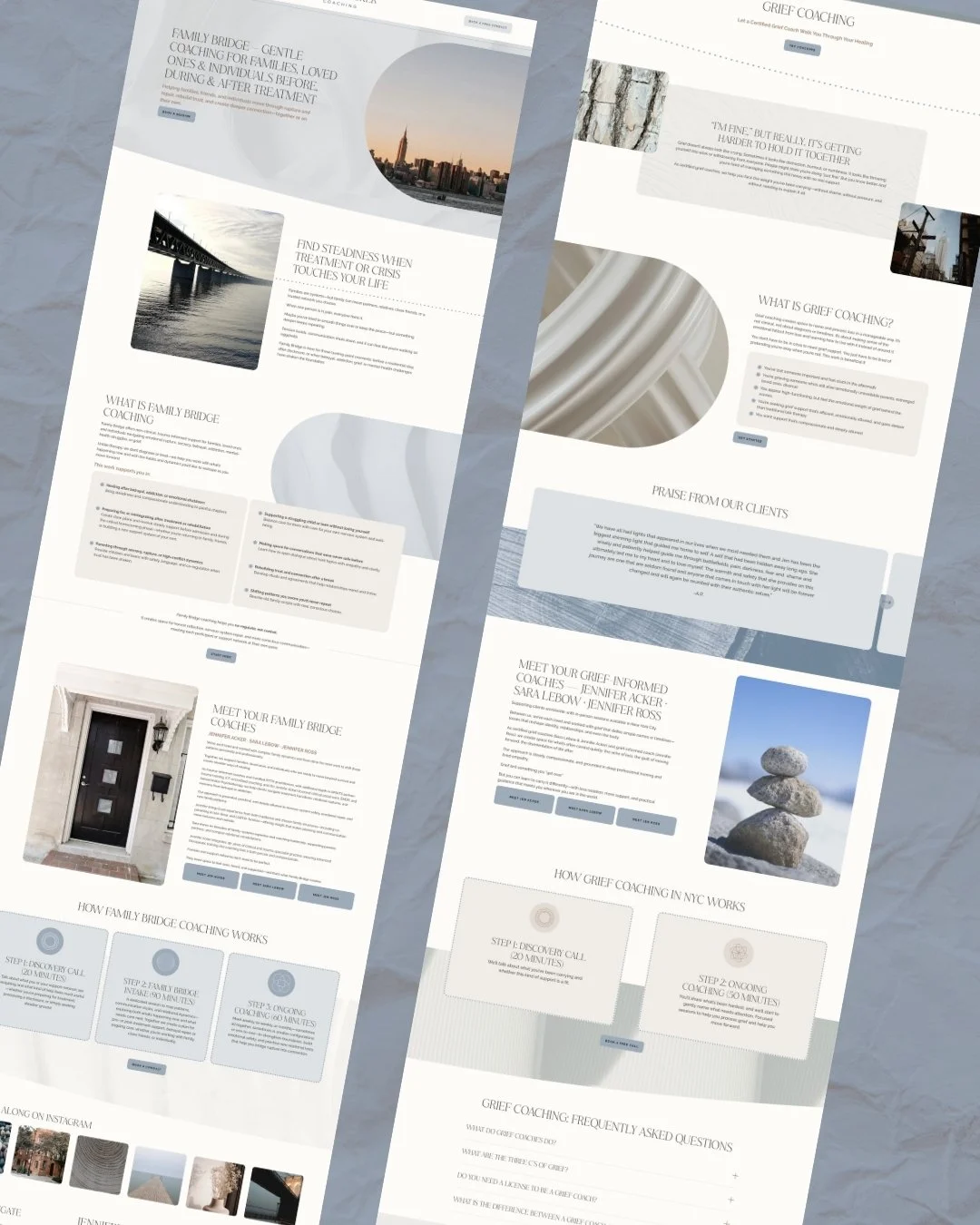 A calm, grounded space, for a brand rooted in deep care.

So excited to share the brand + website reveal for @jenniferackerassociates

A longtime therapy practice now expanding into coaching - and reaching a global audience with the same integrity, d