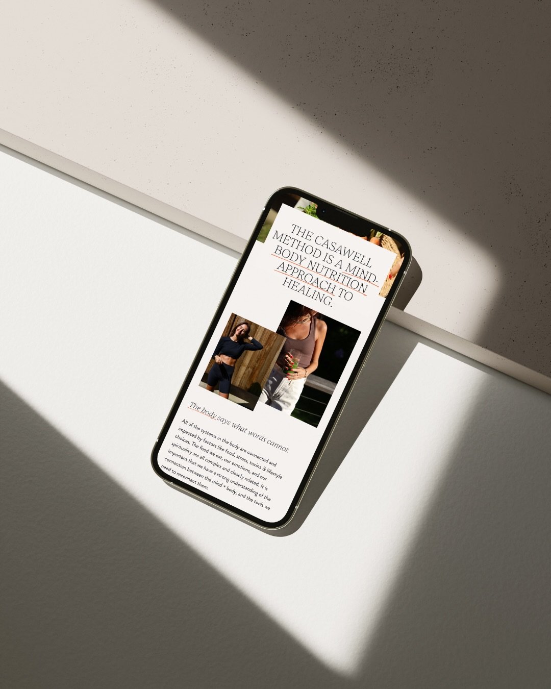 Recent website launch for @casawellhealth 🫶

Erica is a Functional Nutritionist and founder of Casawell, a mind-body nutrition practice helping people heal the root causes of their symptoms through the science of nutrition and the mind-body connecti