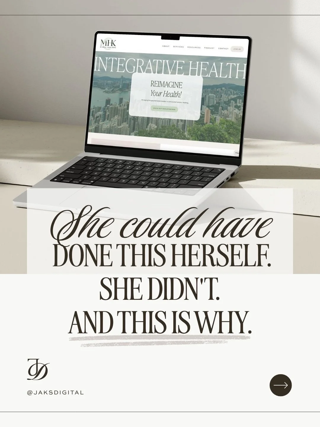 Even with a design background and a clear vision, and having a fresh, experienced perspective on her own brand was invaluable.

That's the part of this work I love most. Not just building something beautiful, but building something that finally feels