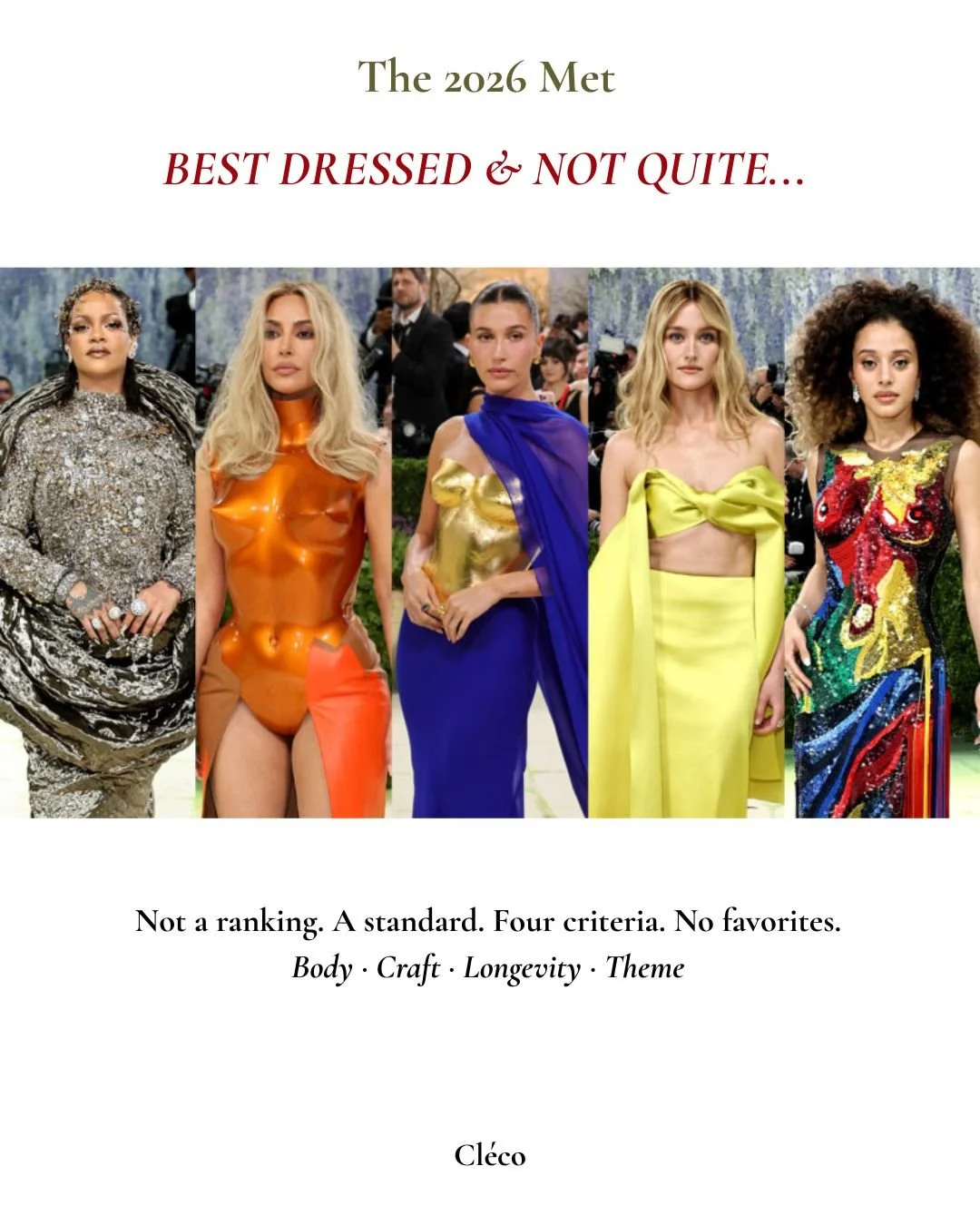 Best Dressed &amp; Not Quite There…...: Cléco's 2026 Met Gala Verdict