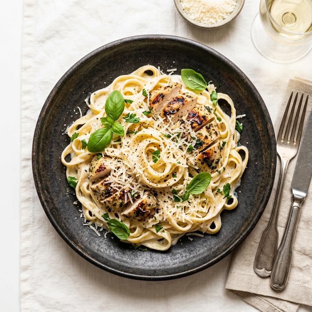 Creamy Garlic Chicken Alfredo