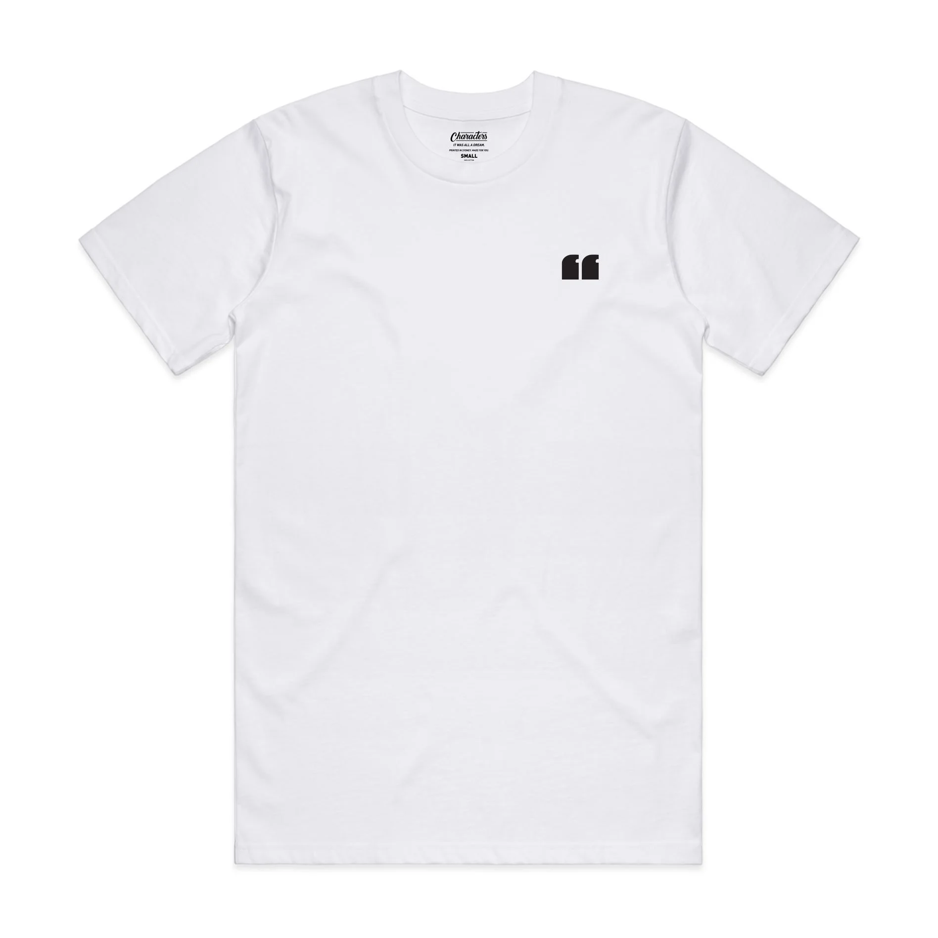 Quote Logo Tee White