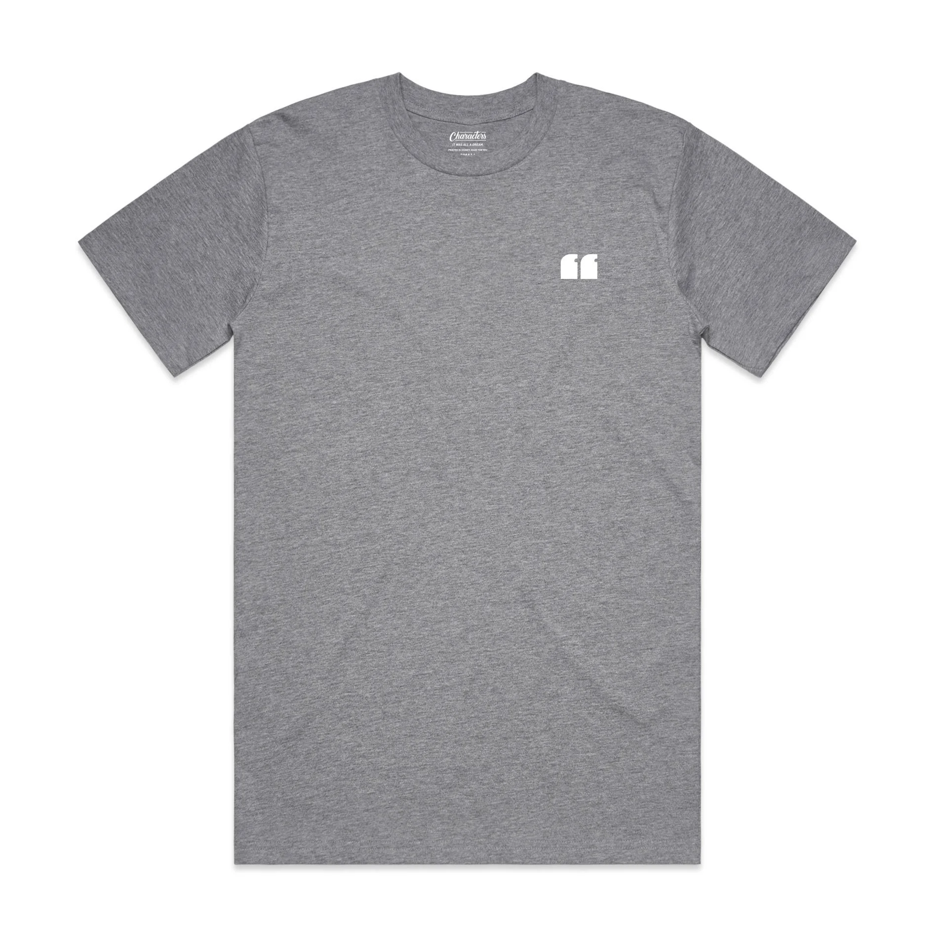 Quote Logo Tee Grey
