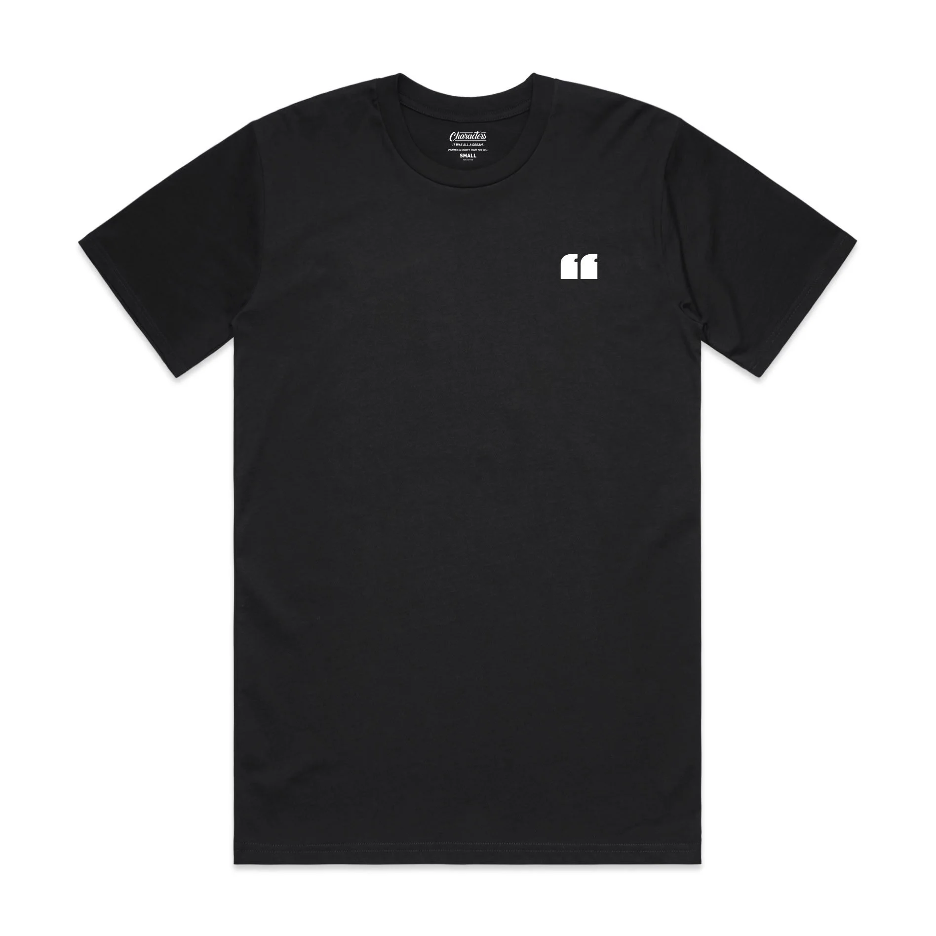 Quote Logo Tee Black