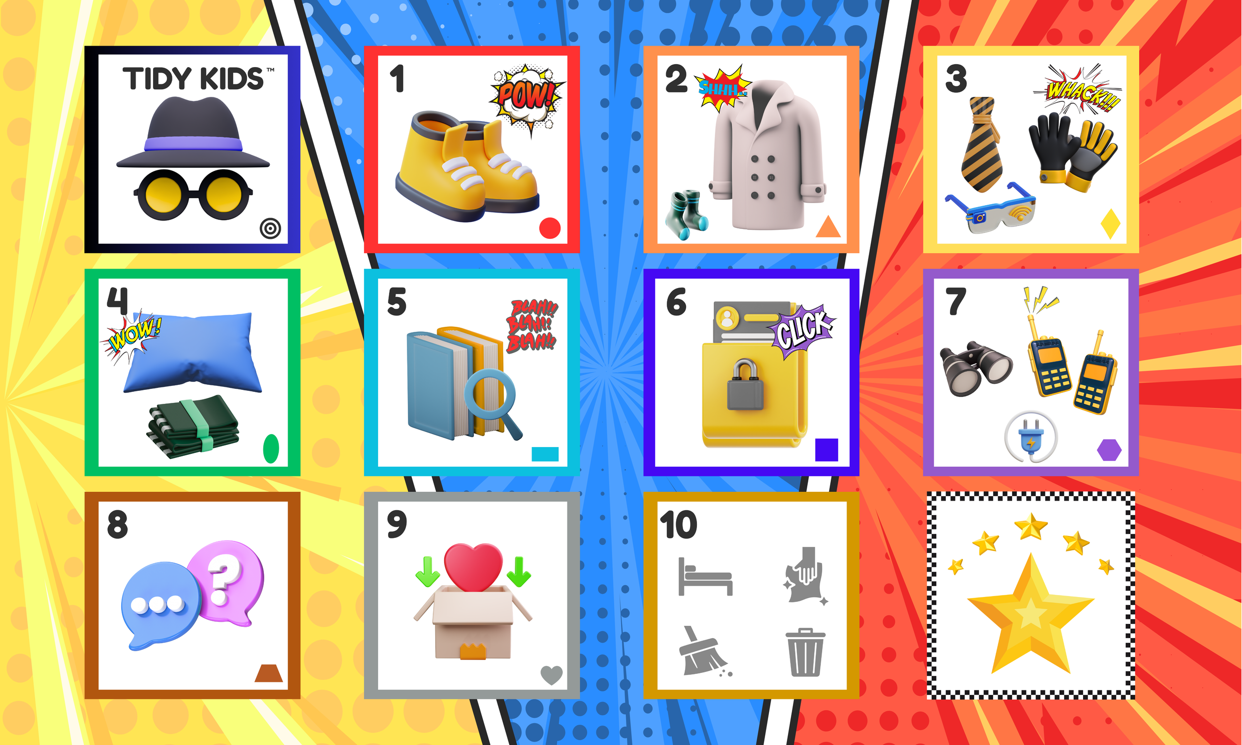 🕵🏽‍♂️ Tidy Spy Hero™ Mat