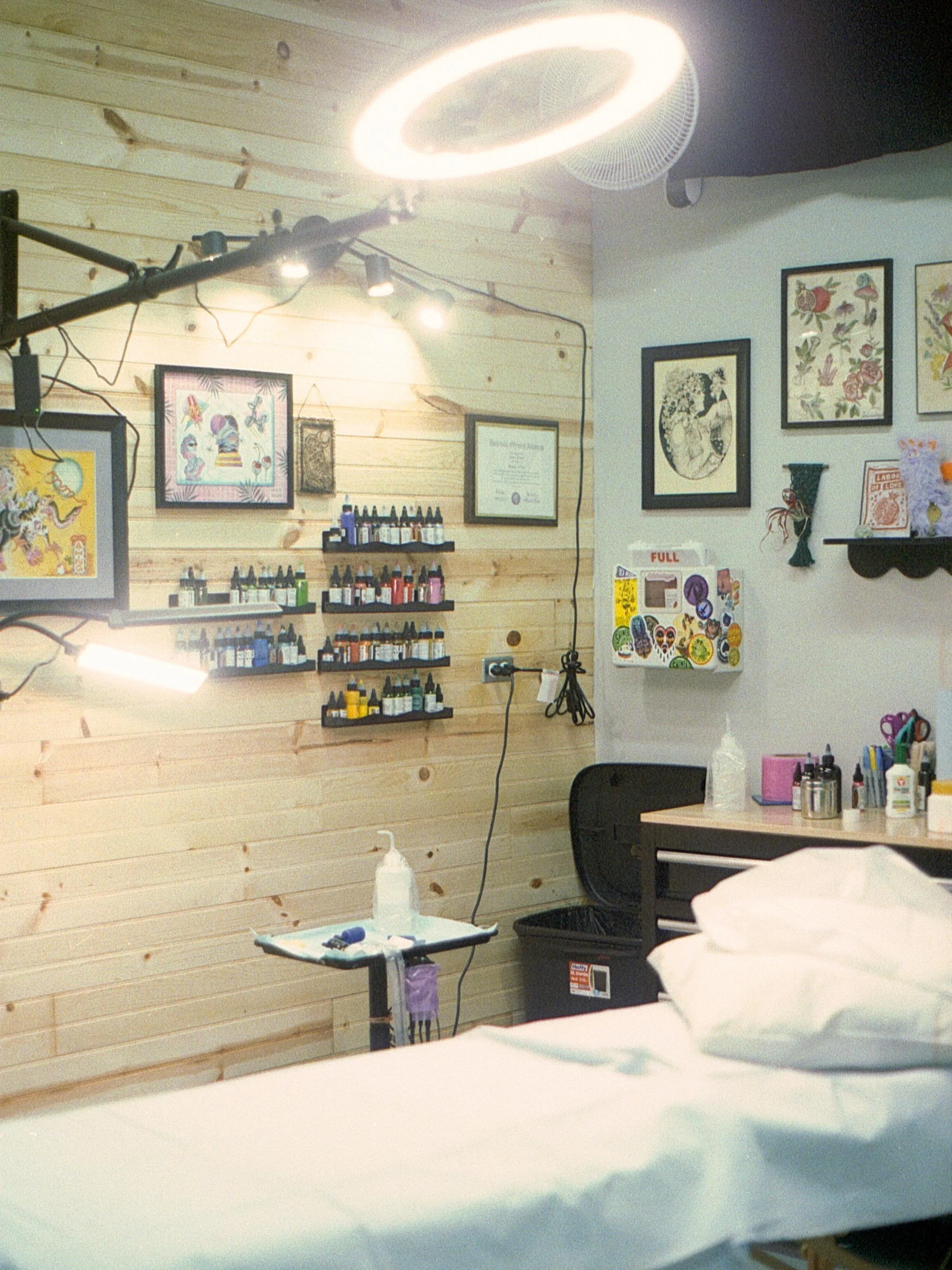 Going on a year of having the lease to this spot, I can&rsquo;t believe how fast it&rsquo;s gone by. I feel like I&rsquo;ve experienced so much personal growth and it feels really good to just have a place to rediscover what I love about tattooing. 
