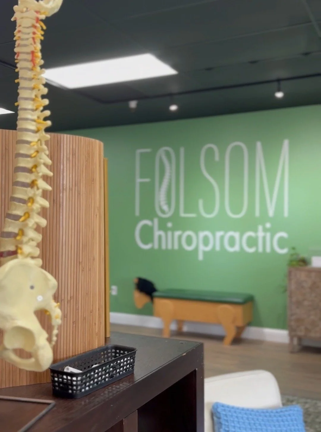 Take a peek inside the practice 👀
Welcome to Folsom Chiropractic&mdash;where healing meets a calm, comfortable space designed just for you.

From your first visit to every adjustment, our goal is simple: help you move better, feel better, and get ba