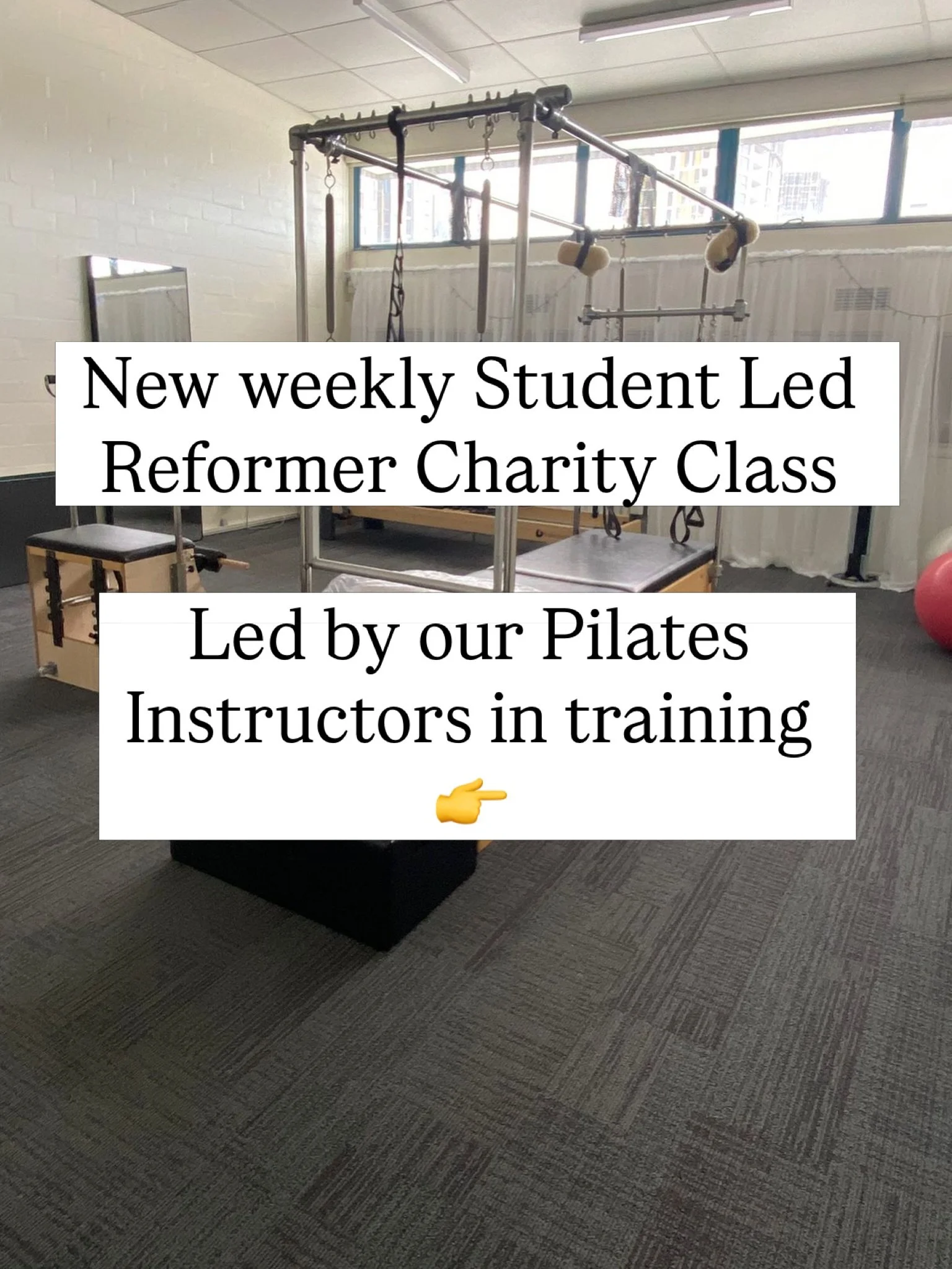 We are so excited to introduce our brand new Student-Led Reformer Charity Class - led by our Pilates Instructors in training 

🗓 Every Tuesday at 7am starting Tuesday 9th June 
⏰ 55-minute class 
🤎 Maximum of 4 participants

This month&rsquo;s char