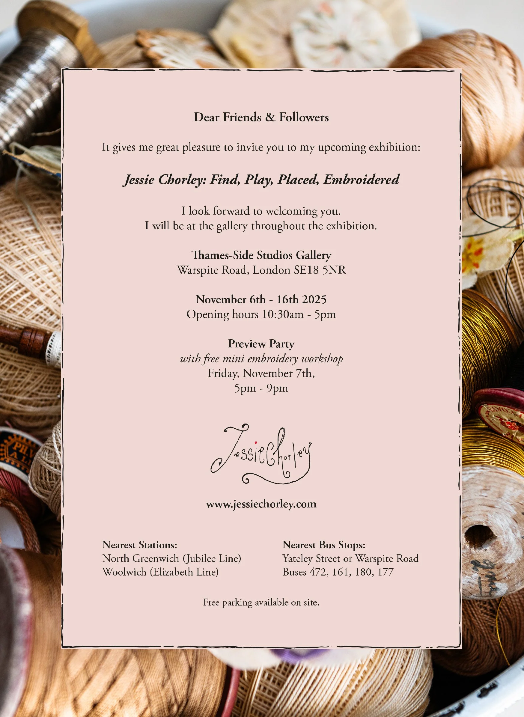 Jessie Chorley:Thames-Side Show Invite.jpg