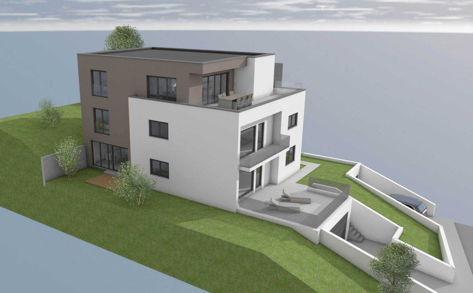 Anbau, Umbau, Aufstockung Einfamilienhaus in Bad Homburg