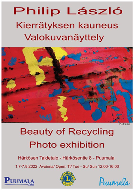 Poster for Beauty of Recycling exhibition
