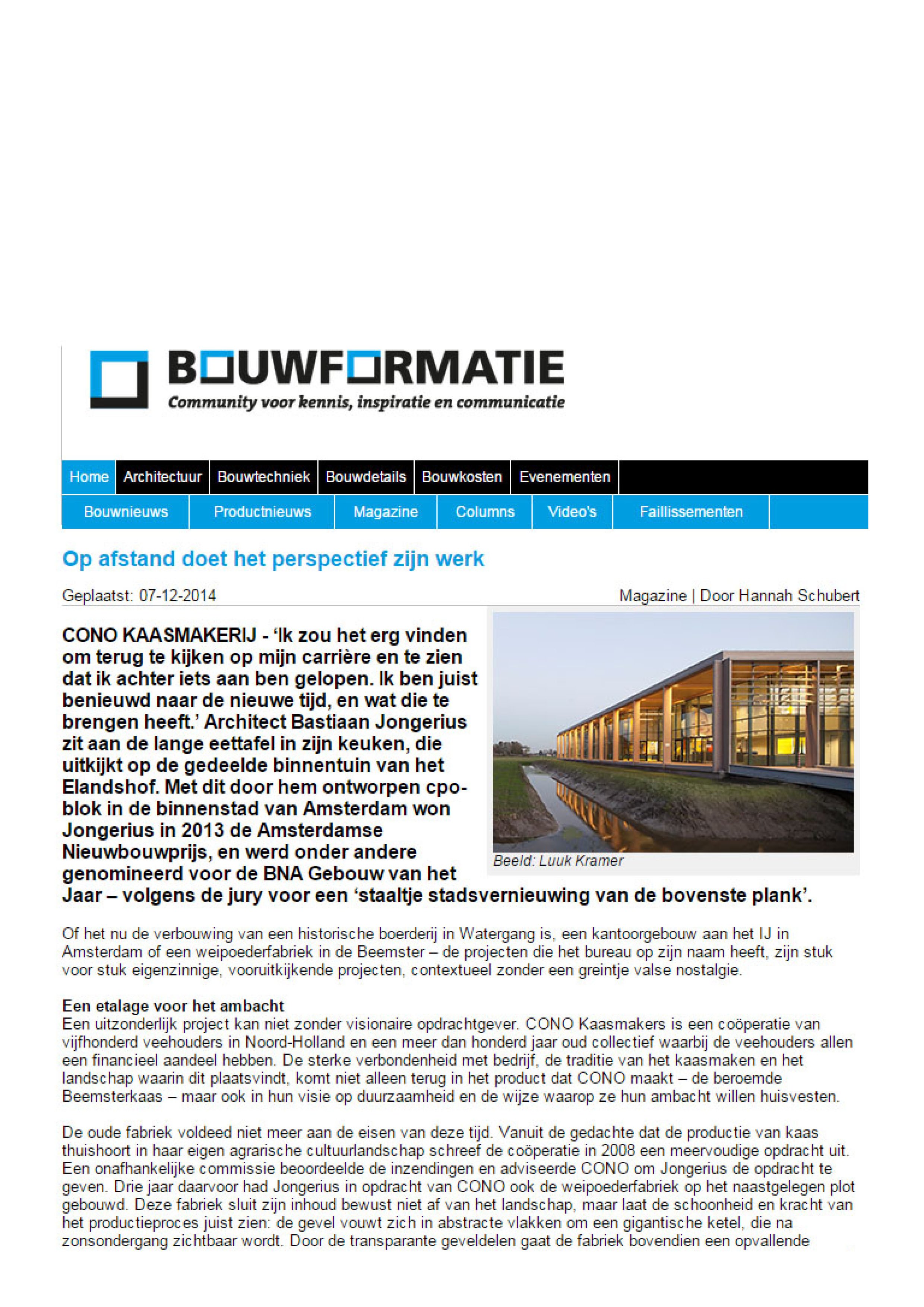 2014-12-07 bouwformatie kaasmakerij 'de tijd', beemster