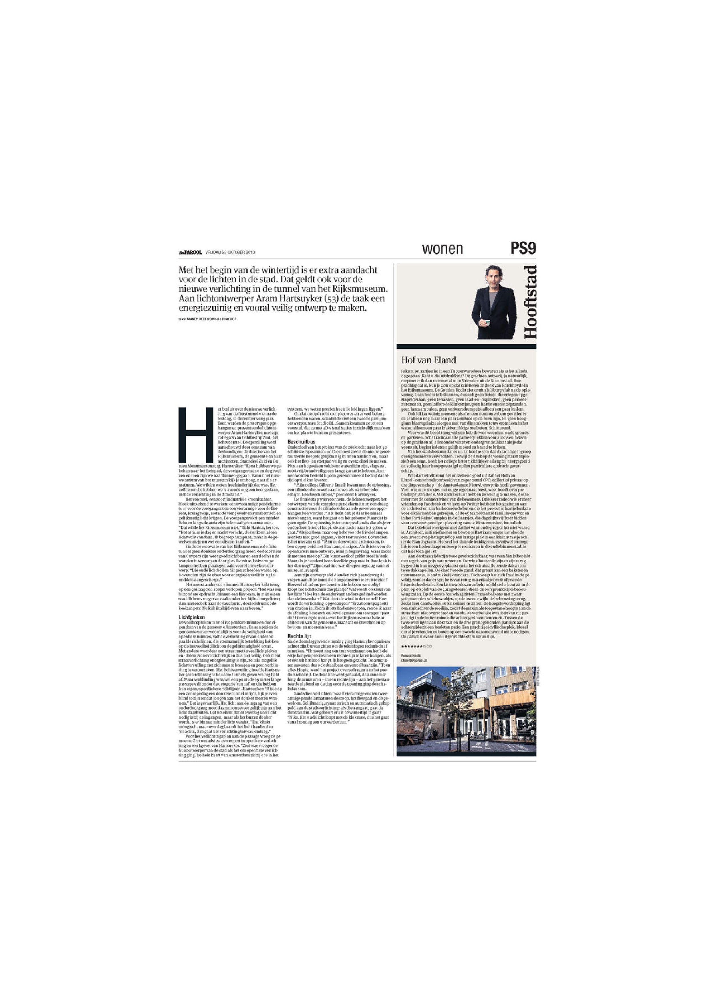 2013-10-25 parool hof van eland, ronald hooft