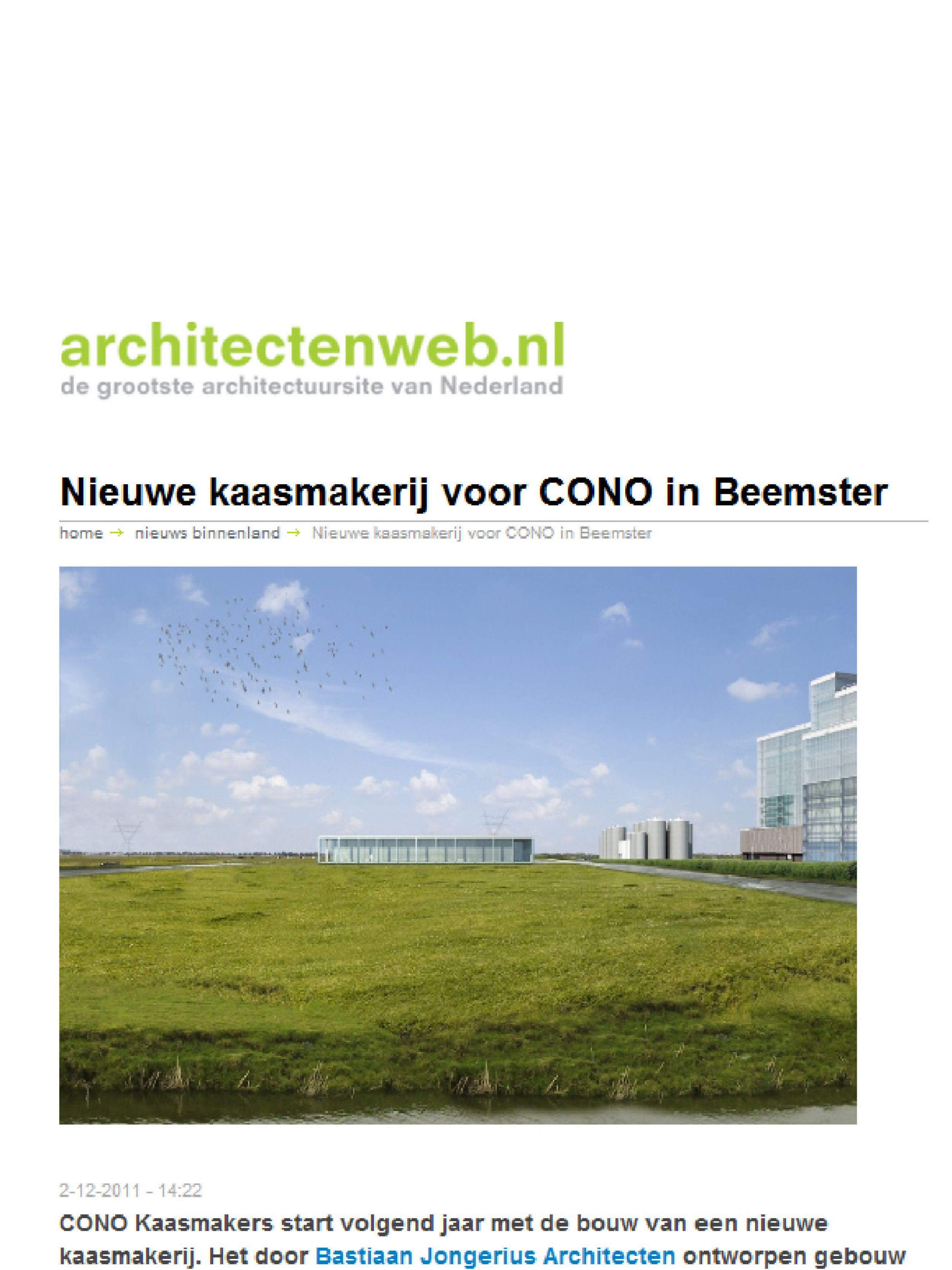 2011-12-02 architectenweb Kaasmakerij 'De Tijd', Westbeemster