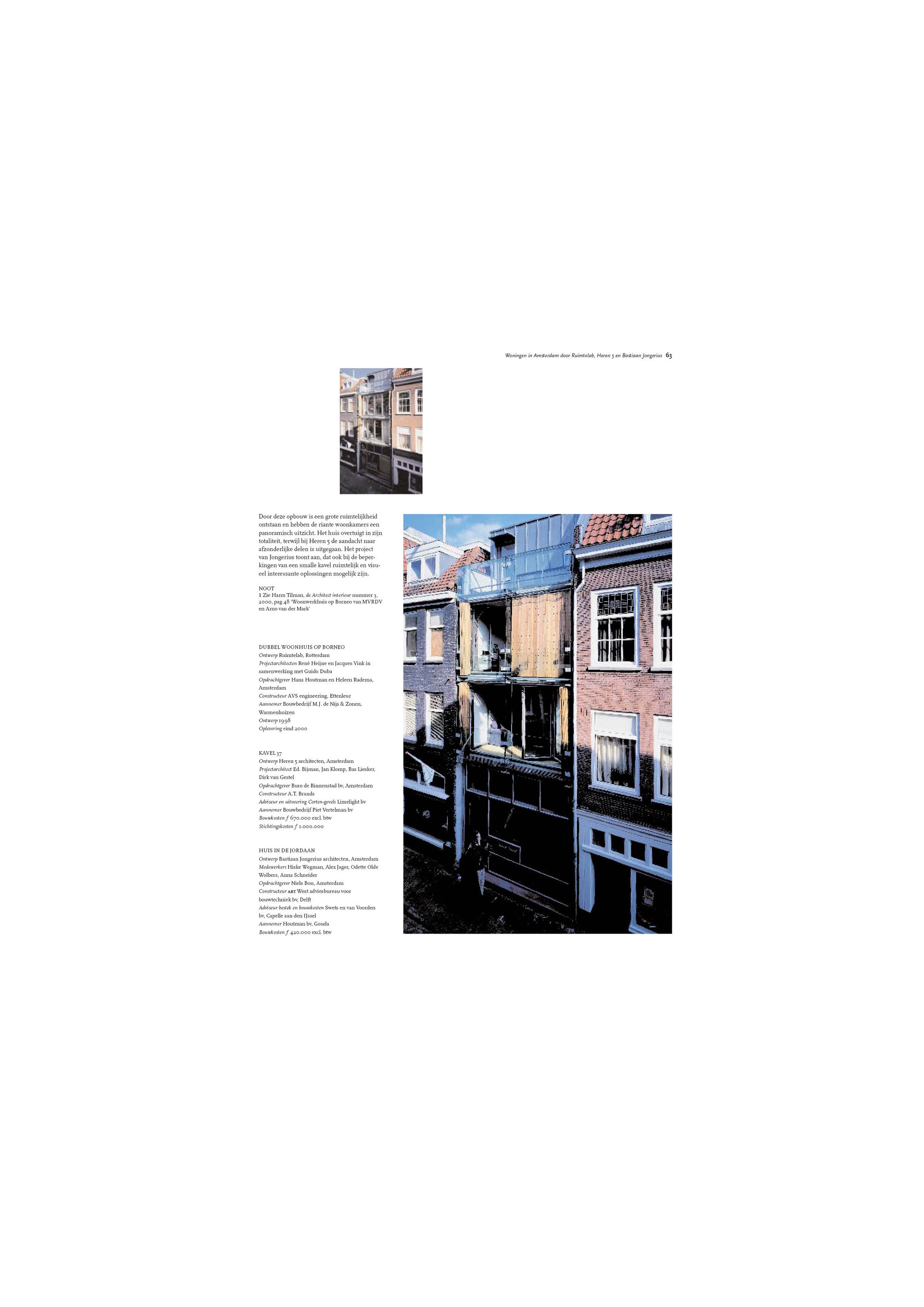 2001-04 de architect, 2 glaswoningen, amsterdam