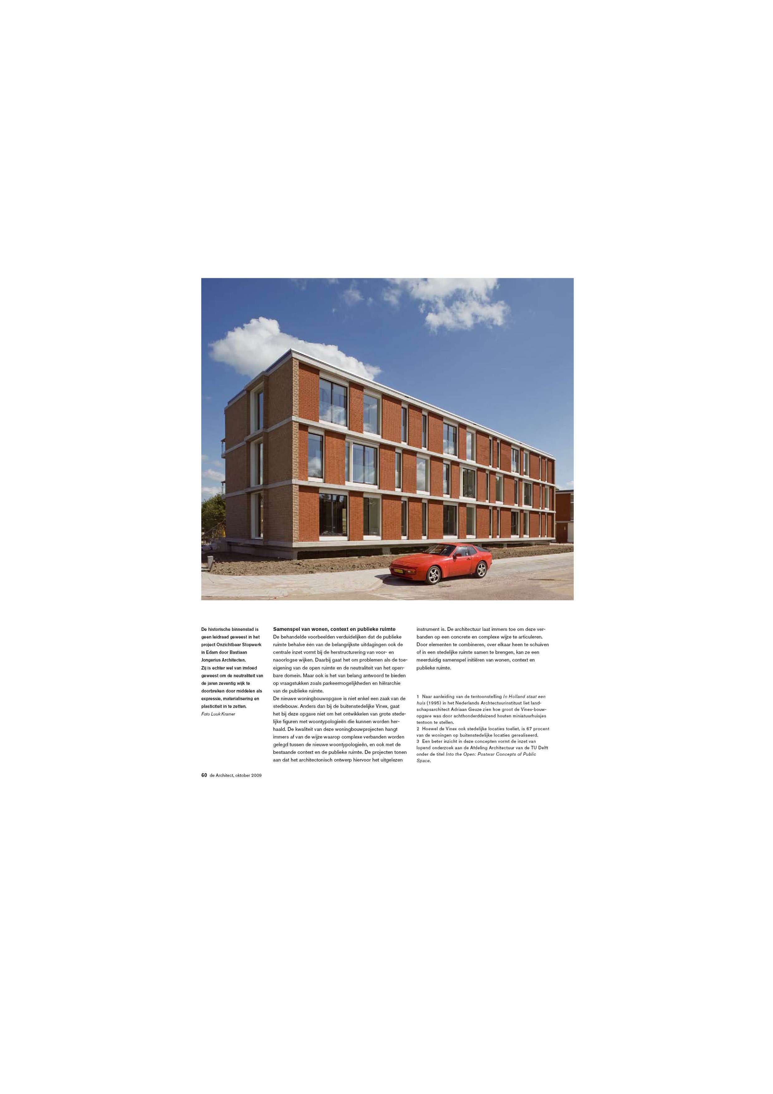 2009-10 de architect 30 seniorenwoningen, edam