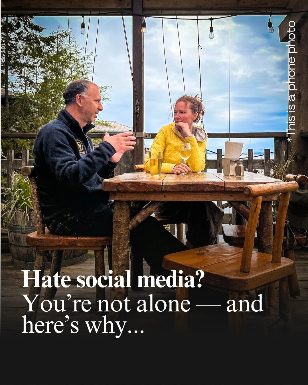 You hate social media because it&rsquo;s running you &mdash; instead of you running it.
The fix isn&rsquo;t more hacks or trending audios.

It&rsquo;s having a clear purpose for why you post &mdash; and a library of visuals that back it up.

Here&rsq