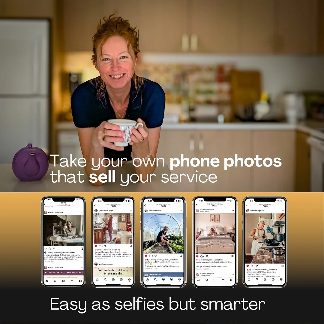 You don&rsquo;t need another photoshoot.
You need a method that works &mdash; every day, with just your phone.

These women took control of their content.
No studio. No photographers. No guessing.

They learned how to:
&rarr; Take on-brand photos of 