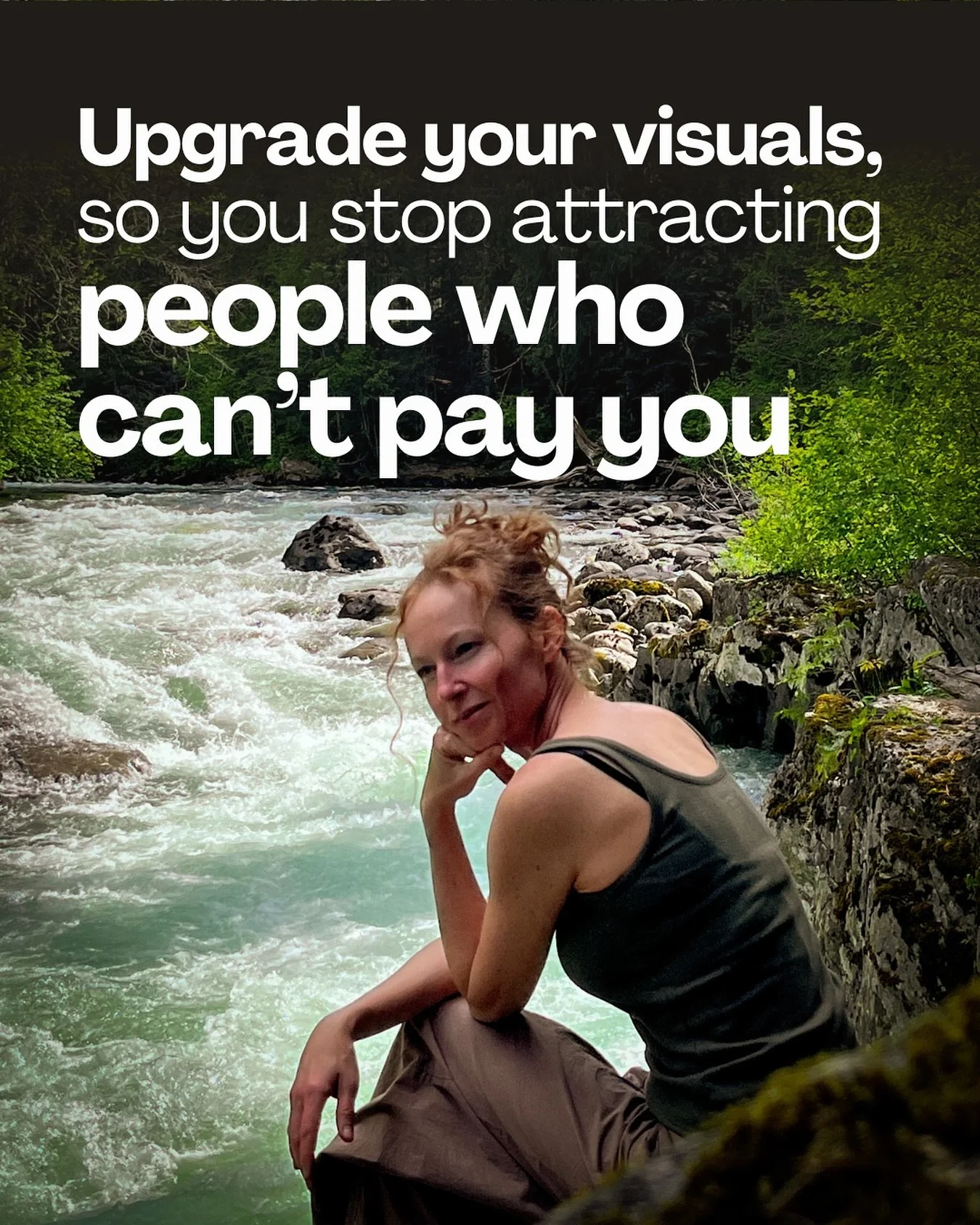 If social media is the only way clients can find you &mdash;
and your content looks cheap&hellip;
don&rsquo;t be surprised when cheap people show up.

You can fix it &mdash;
for less than the price of a single photoshoot.
Check my DIY Foundation. 
Ea