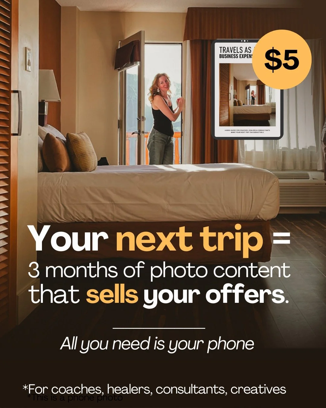 Your social media is your storefront.
If your feed looks cheaper than your offers, you&rsquo;ll keep attracting people who can&rsquo;t afford you.

You&rsquo;ve probably thought,
🤷&zwj;♀️ &ldquo;My home isn&rsquo;t photo-friendly for creating conten