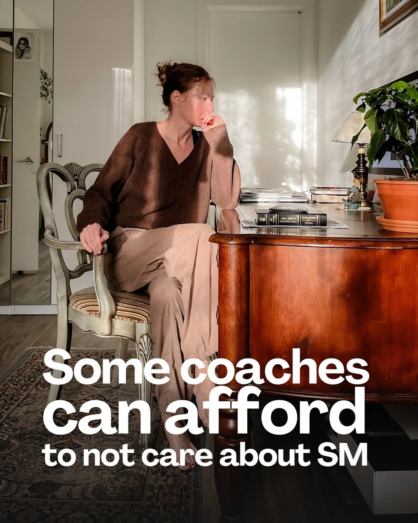 There&rsquo;s something I see coaches copy 
without realizing why it works for some and quietly fails for others.

You might think:
&ldquo;But I know successful coaches who do exactly this - talking heads, selfies, just showing up - and they have cli